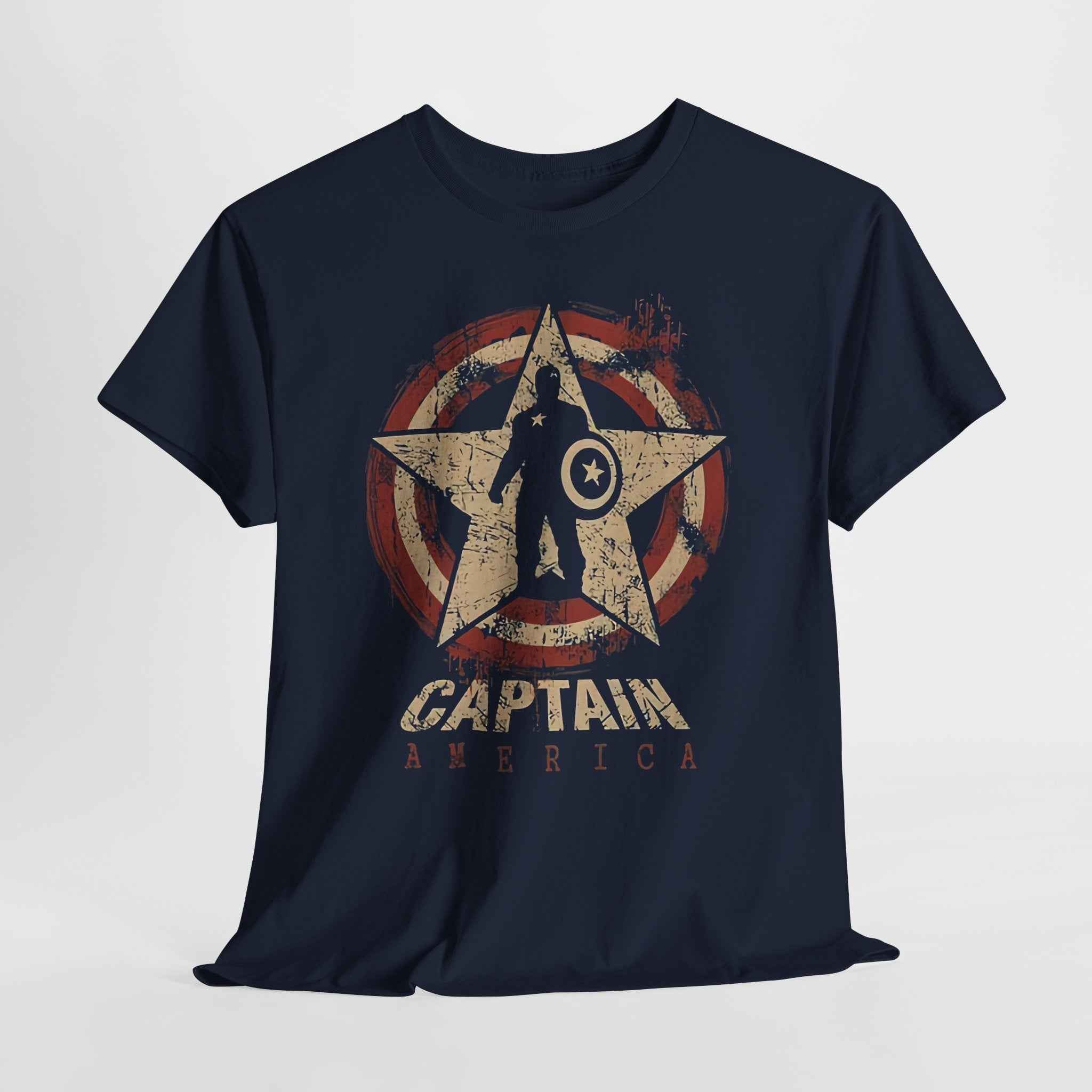 Captain America Vintage Star Shield Unisex T-Shirt