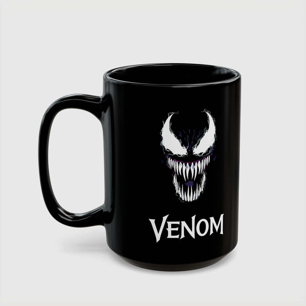 Eddie Brock Venom Symbiote Scream Black Coffee Mug - Drkheroz