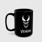 Eddie Brock Venom Symbiote Scream Black Coffee Mug - Drkheroz