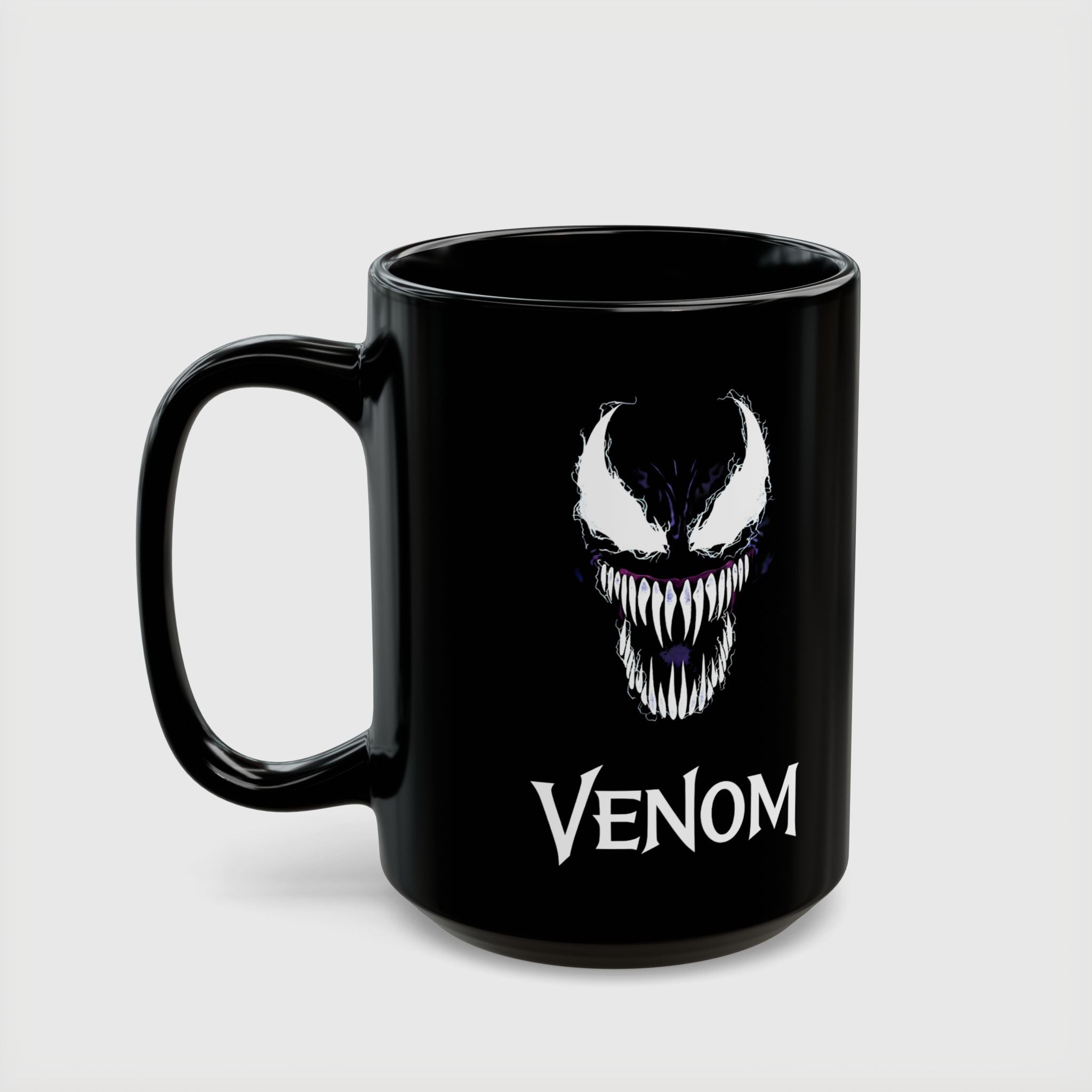 Eddie Brock Venom Symbiote Scream Black Coffee Mug - Drkheroz