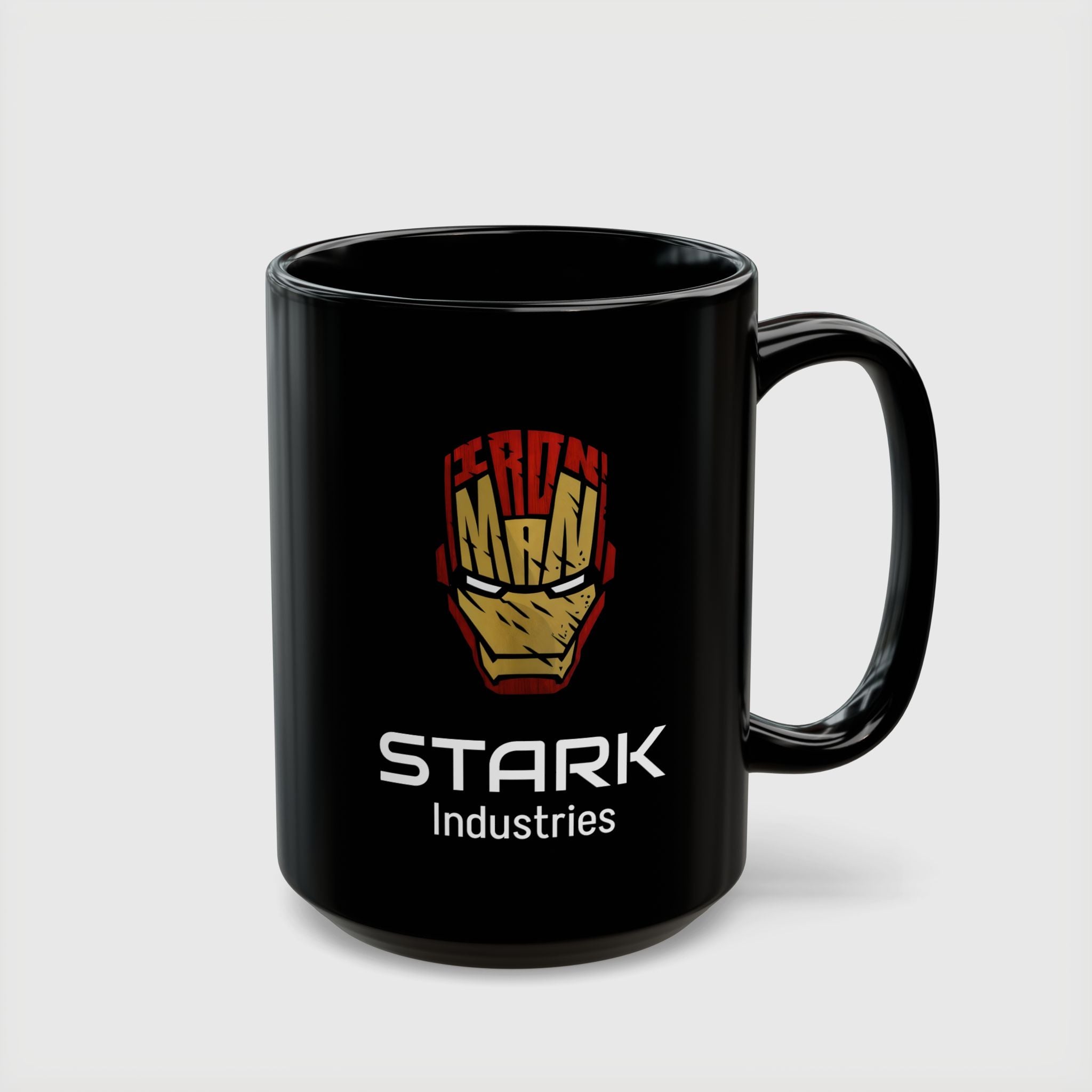 Iron Man Stark Industries Black Ceramic Coffee Mug - Drkheroz