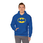 Batman Classic Logo Hoodie – Classic Yellow Bat Emblem Sweatshirt