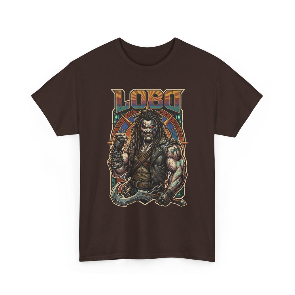 Lobo Warrior Graphic Tee – Jason Momoa’s DCU Czarnian Bounty Hunter T‑Shirt
