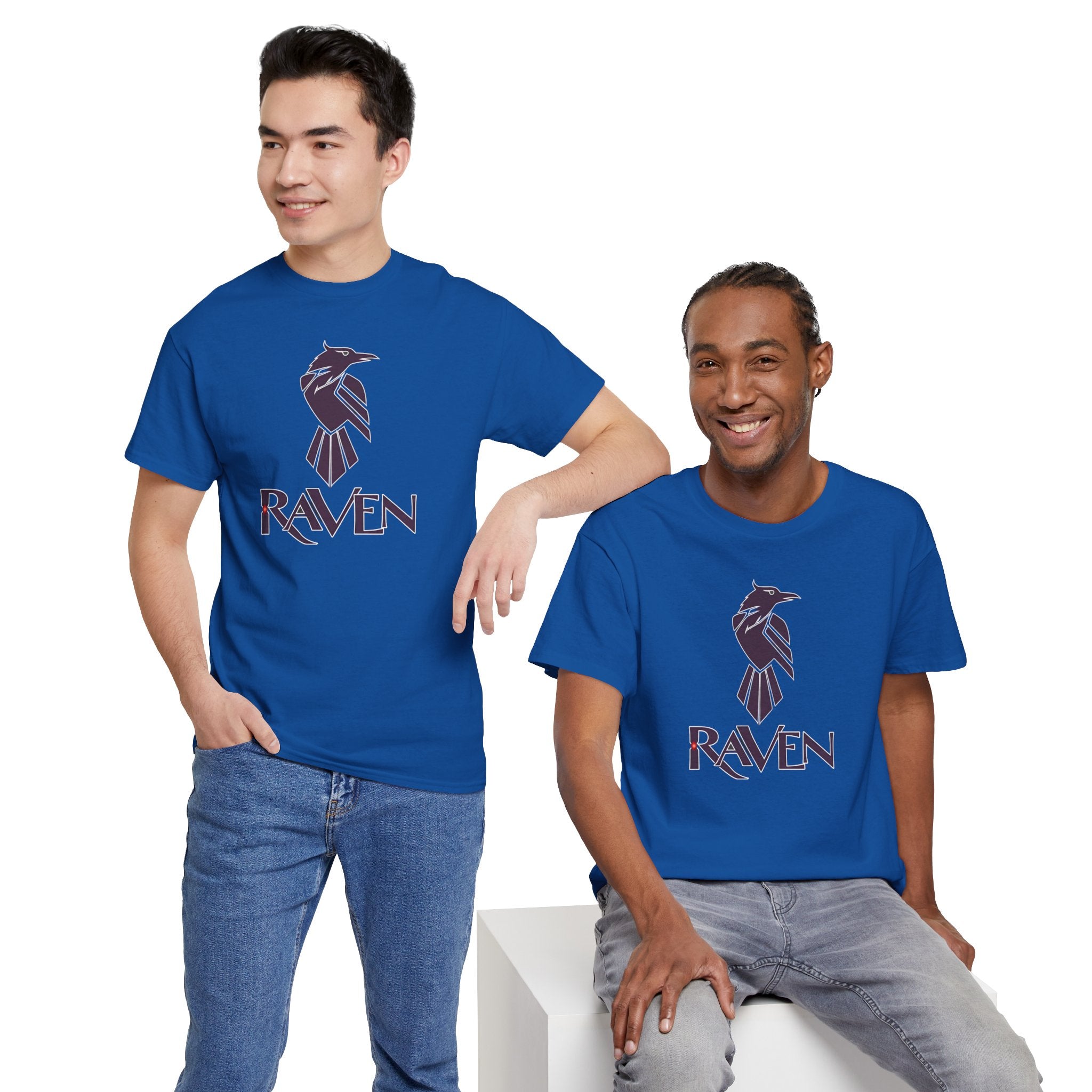 Teen Titans Raven Graphic Tee — Purple Geometric Raven Shirt