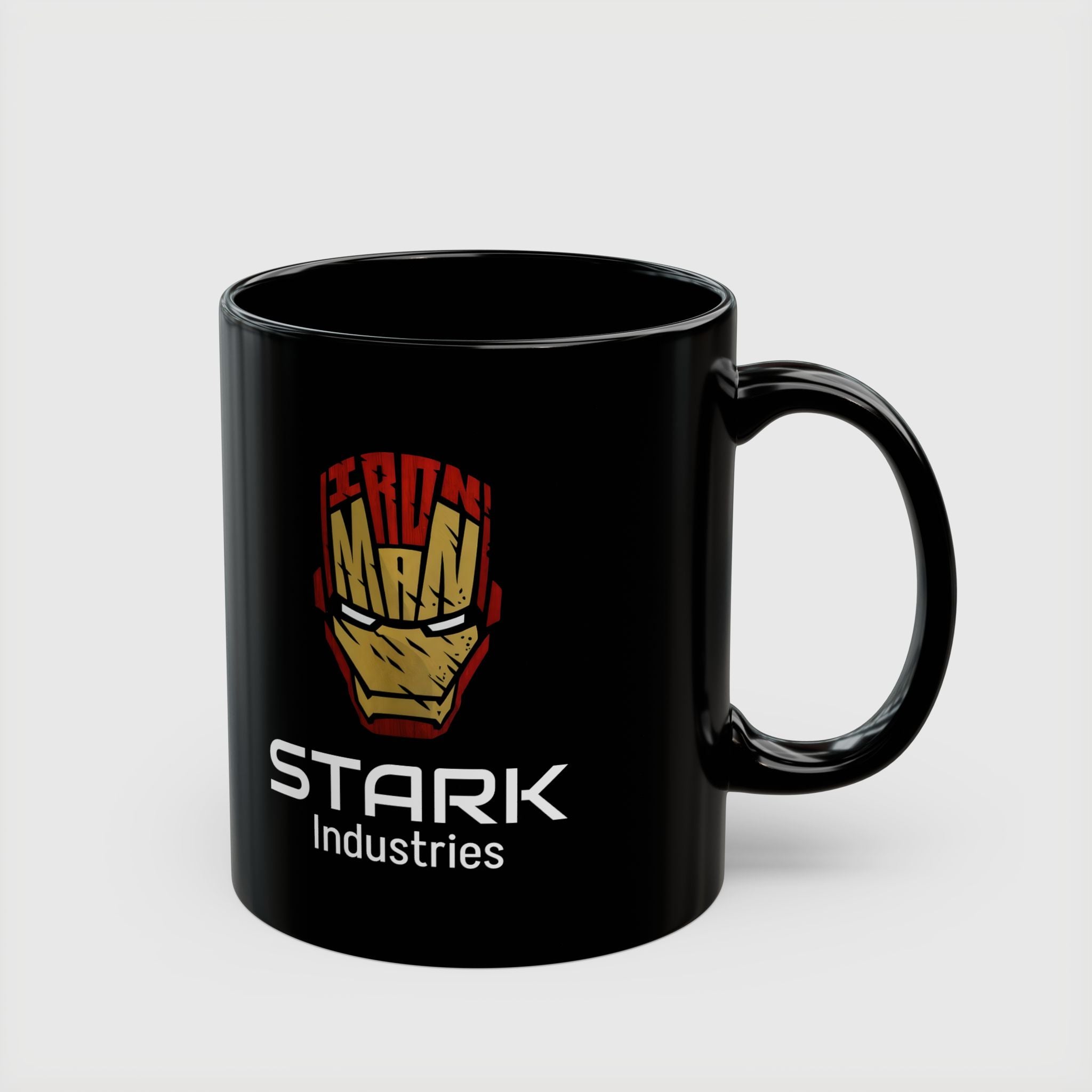 Iron Man Stark Industries Black Ceramic Coffee Mug - Drkheroz
