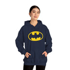 Batman Classic Logo Hoodie – Classic Yellow Bat Emblem Sweatshirt