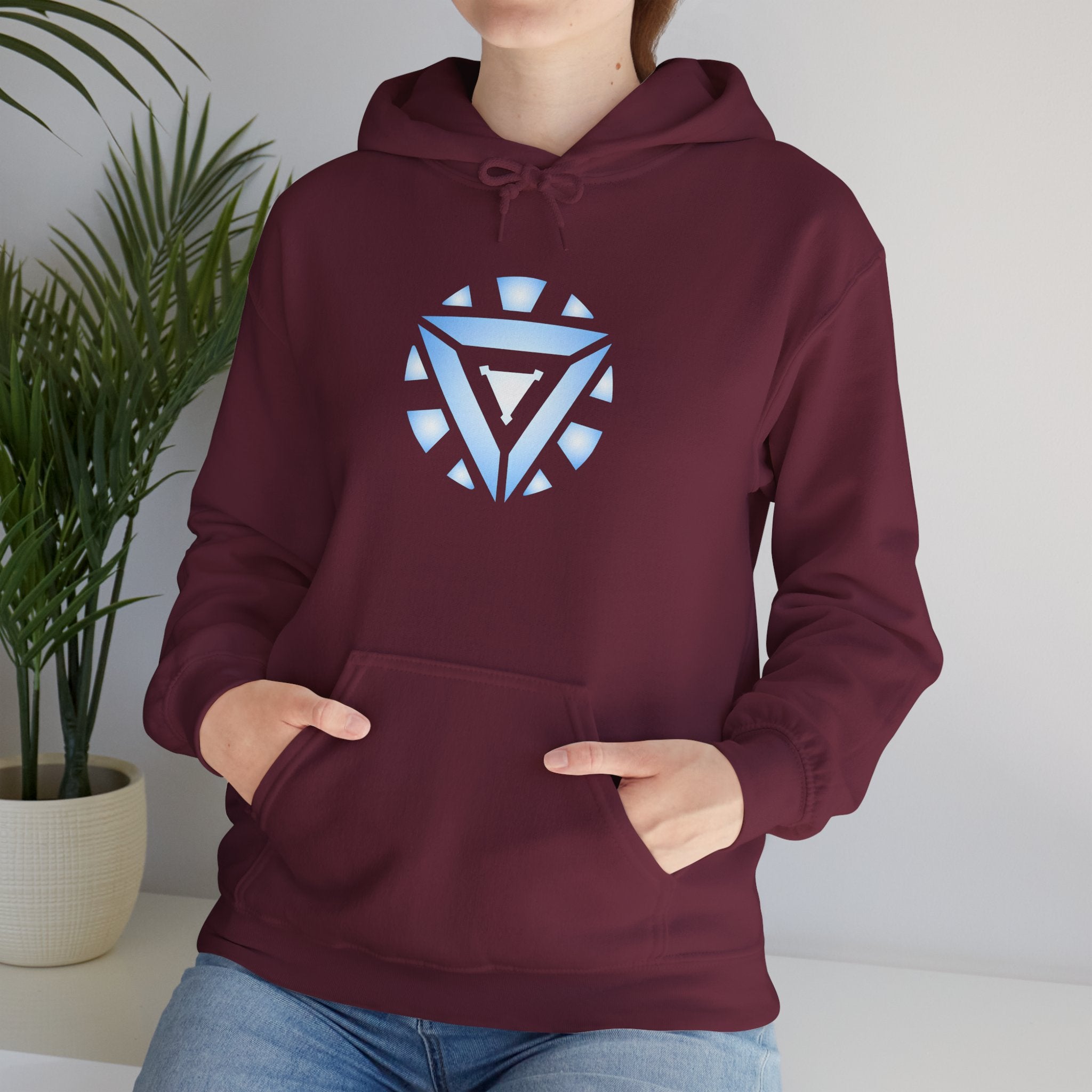 Iron Man Arc Reactor Hoodie — Glowing Iron Man Chest Emblem