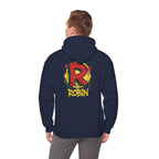 DC Robin Graffiti Hoodie — Dick Grayson "R" Street Art Pullover