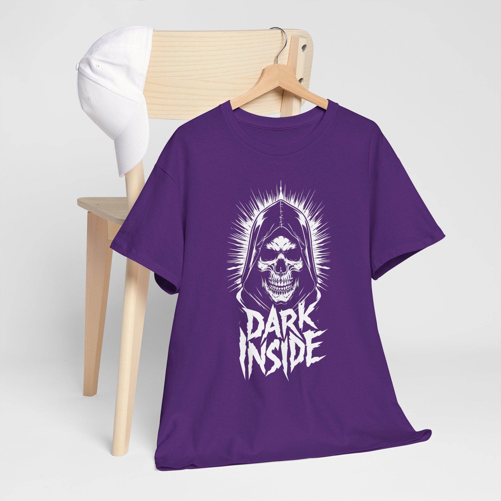 Dark Inside Skull Graphic T-Shirt — Gothic Halloween Alternative Tee