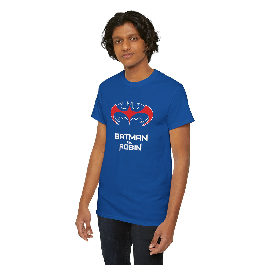 Batman & Robin 1997 Red Bat Emblem T‑Shirt - Batfamily shirt - George Clooney 90s Batman movie shirt