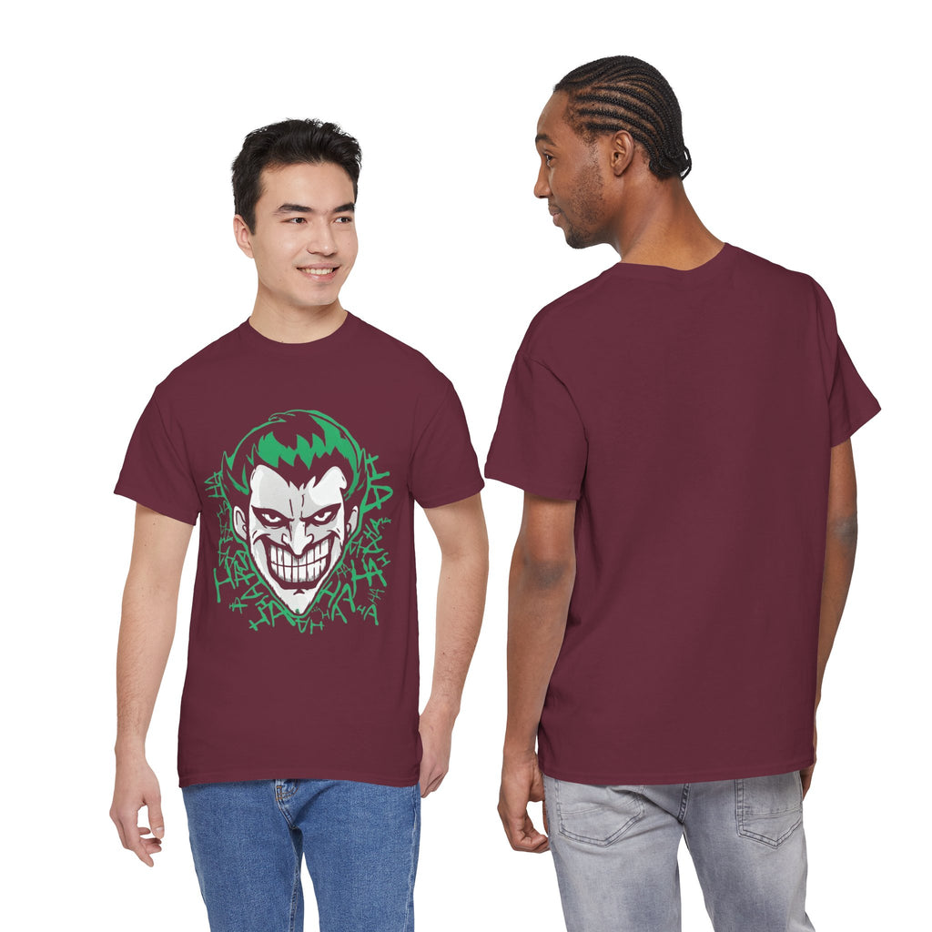 Joker Smile Graphic T-Shirt – Dark Villain Green Grin Unisex Tee