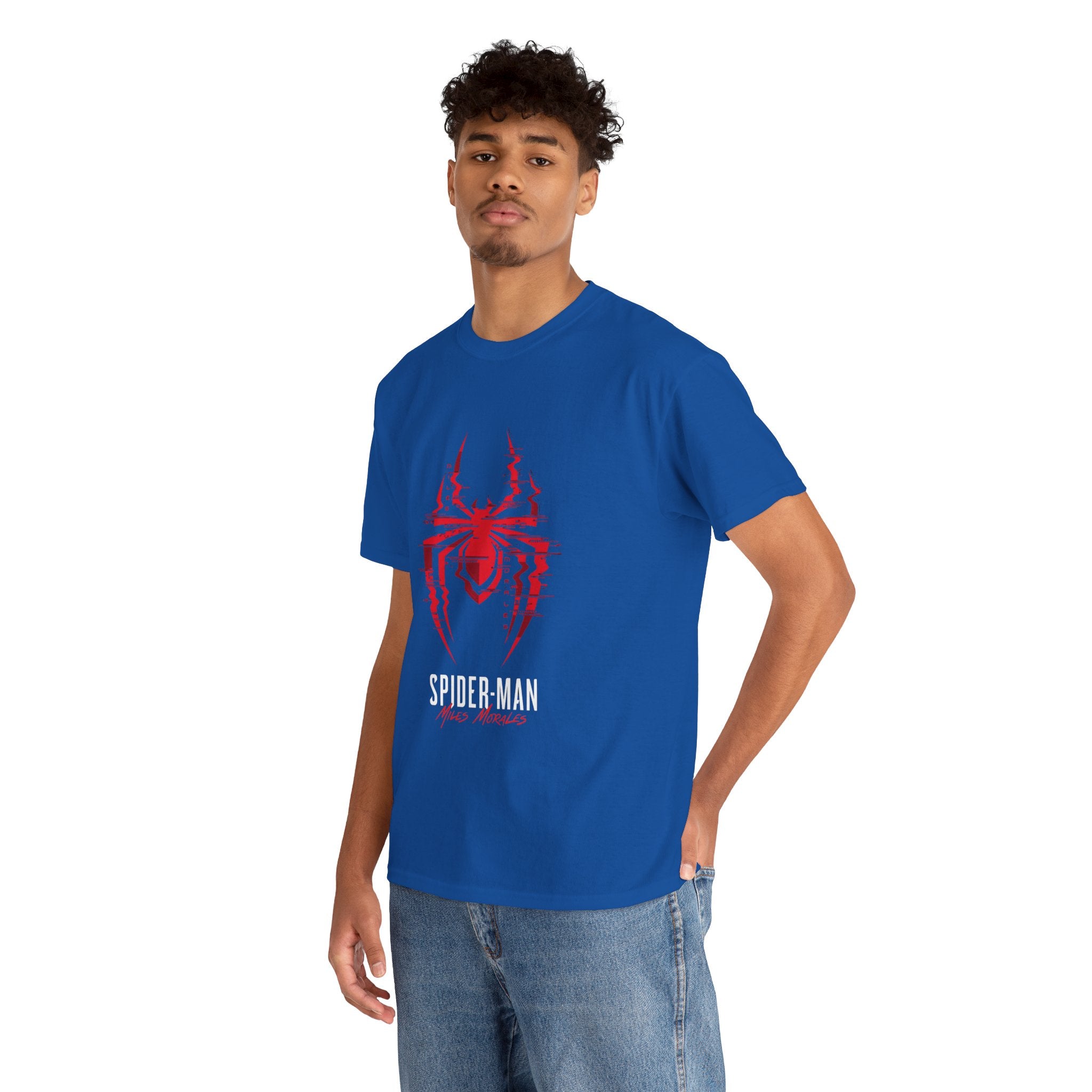 Marvel Spider-Man Miles Morales Glitch T-Shirt – Gamer Style Streetwear Tee