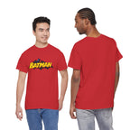 Batman  DC Comics inspired Logo T‑Shirt — Retro Yellow & Red Batman Emblem Tee