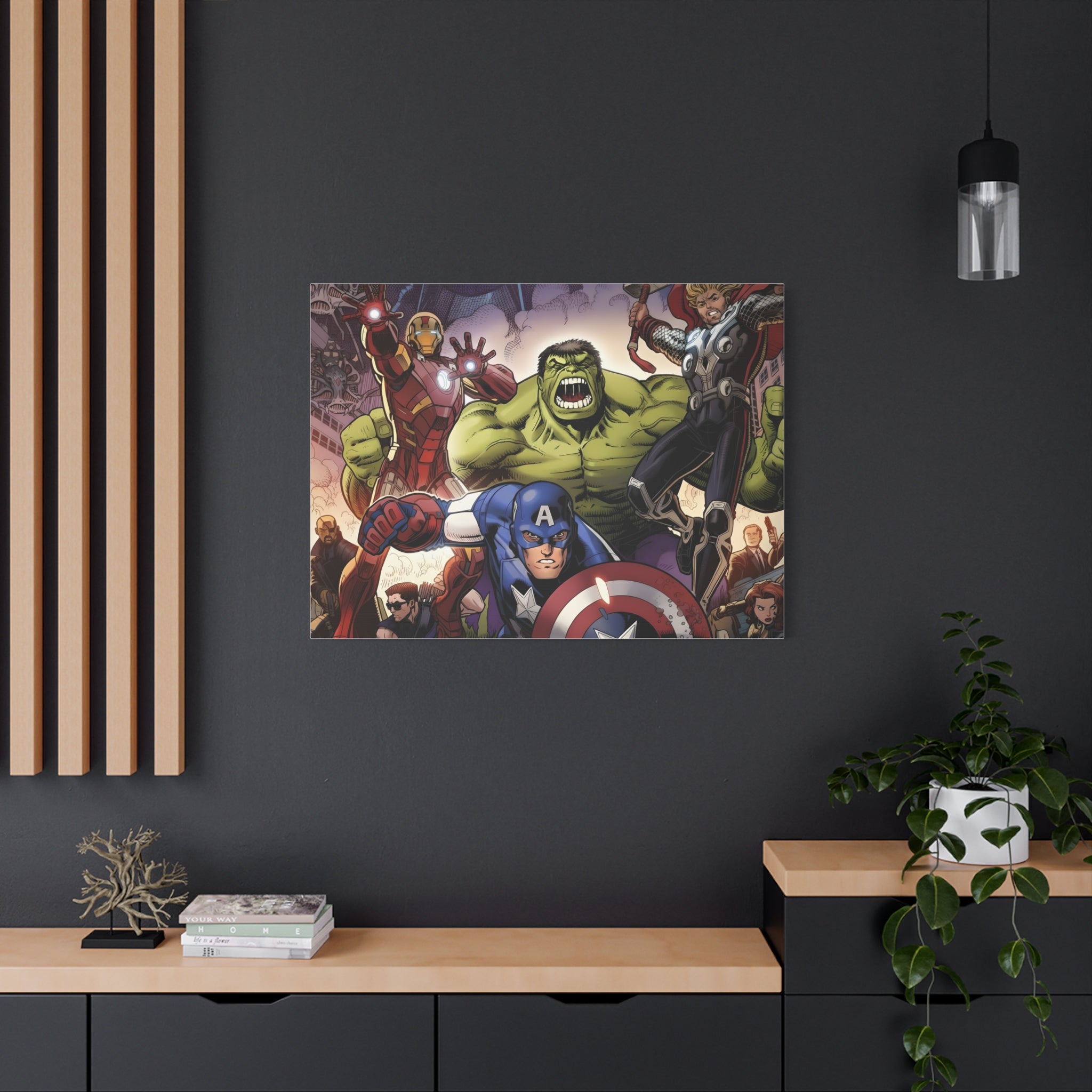 Superhero Canvas Art - Avengers Wall Decor