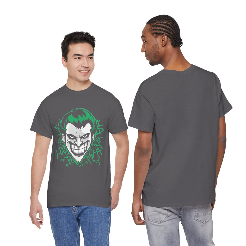 Joker Smile Graphic T-Shirt – Dark Villain Green Grin Unisex Tee