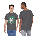 Joker Smile Graphic T-Shirt – Dark Villain Green Grin Unisex Tee