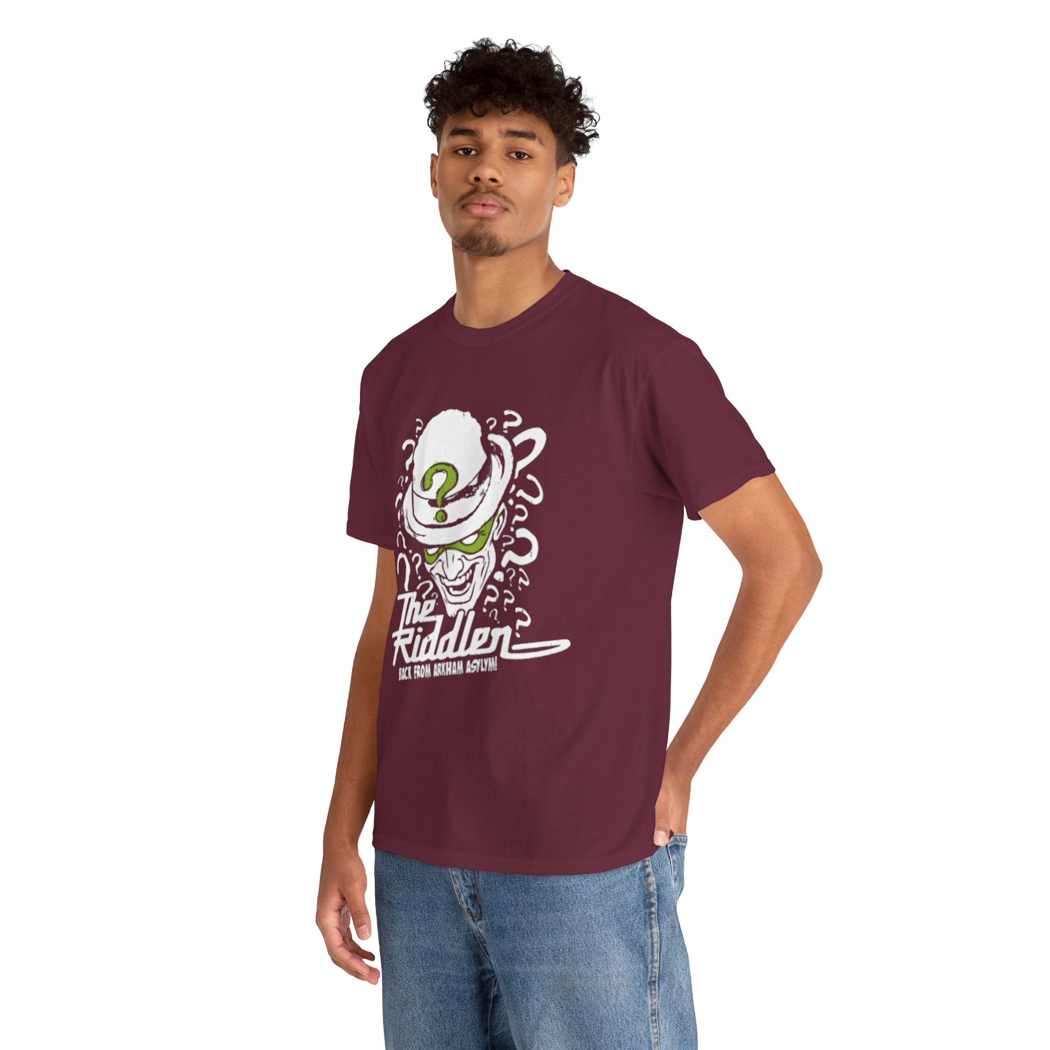 The Riddler T-Shirt – Vintage DC Batman Villain Graphic Tee | Gotham Puzzle Design