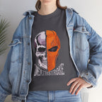 DC Deathstroke Skull Graphic T-Shirt — Slade Wilson Half-Mask Tee