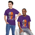 DC Deathstroke Skull Graphic T-Shirt — Slade Wilson Half-Mask Tee