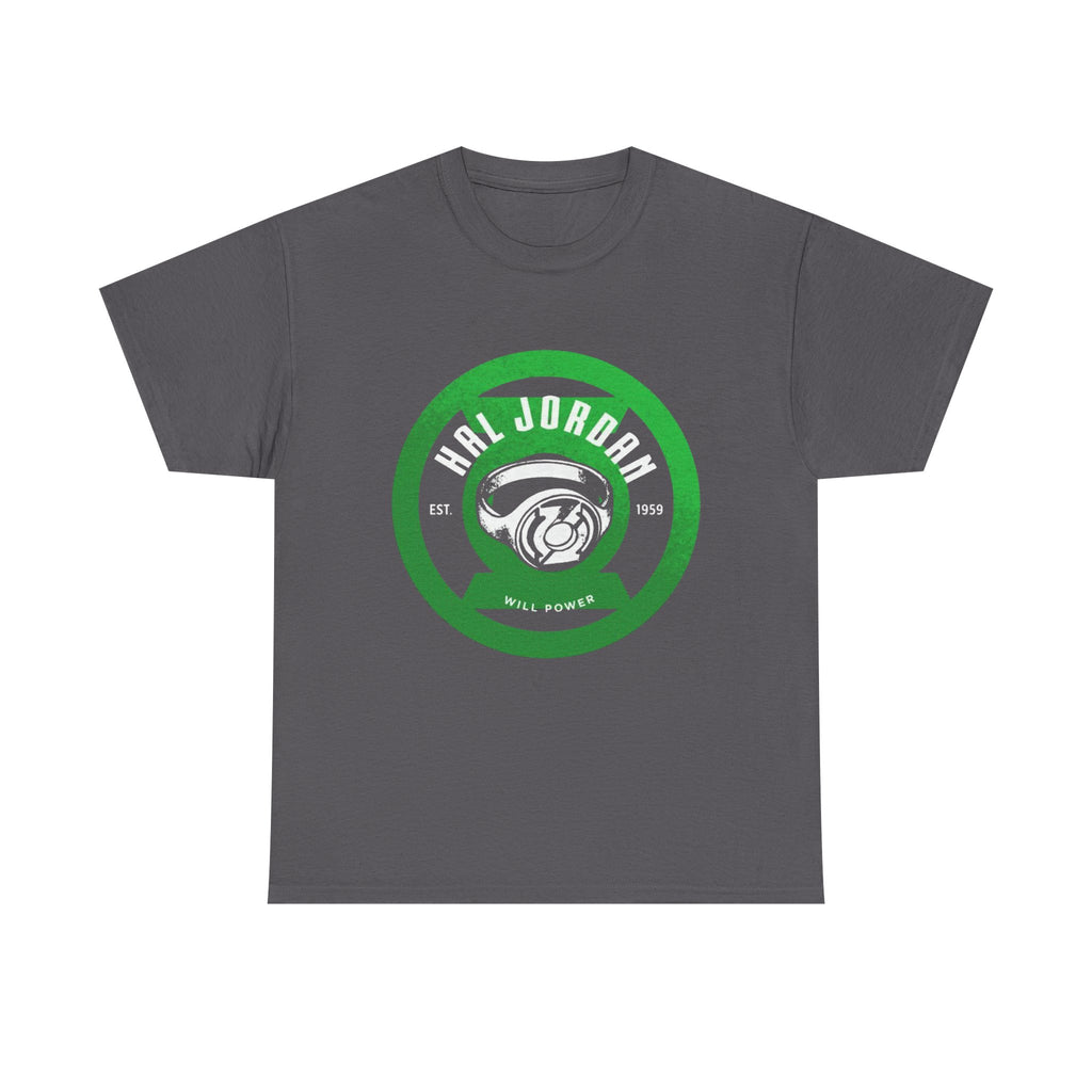Green Lantern Hal Jordan Retro Logo Basketball T-Shirt