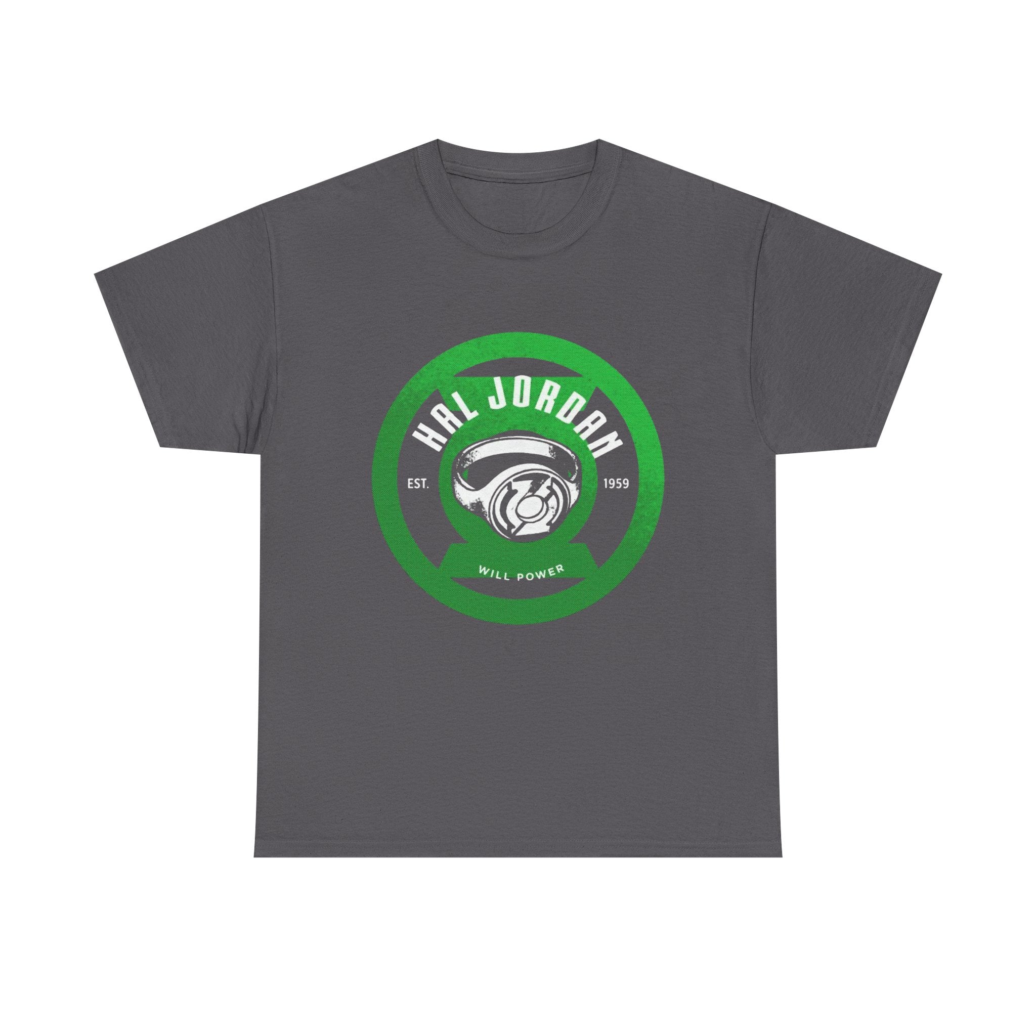 Green Lantern Hal Jordan Retro Logo Basketball T-Shirt