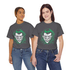 Joker Smile Graphic T-Shirt – Dark Villain Green Grin Unisex Tee