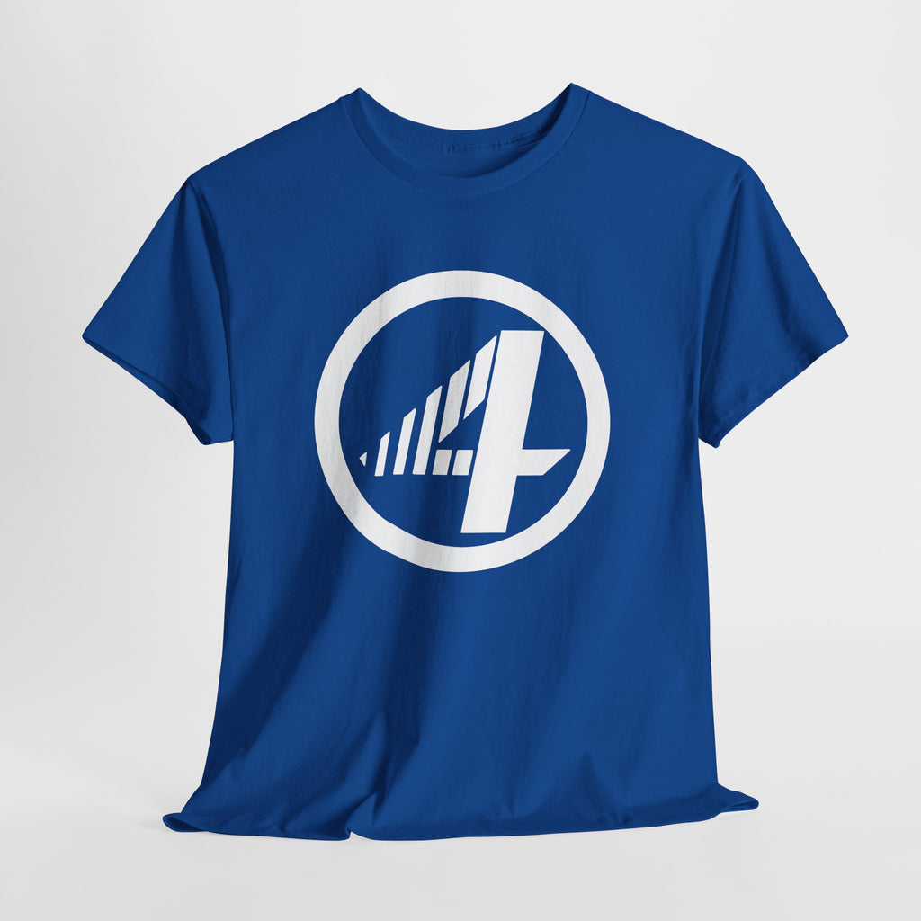 Fantastic Four Retro Logo T-Shirt — Minimalist Vintage Superhero Tee