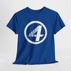 Fantastic Four Retro Logo T-Shirt — Minimalist Vintage Superhero Tee
