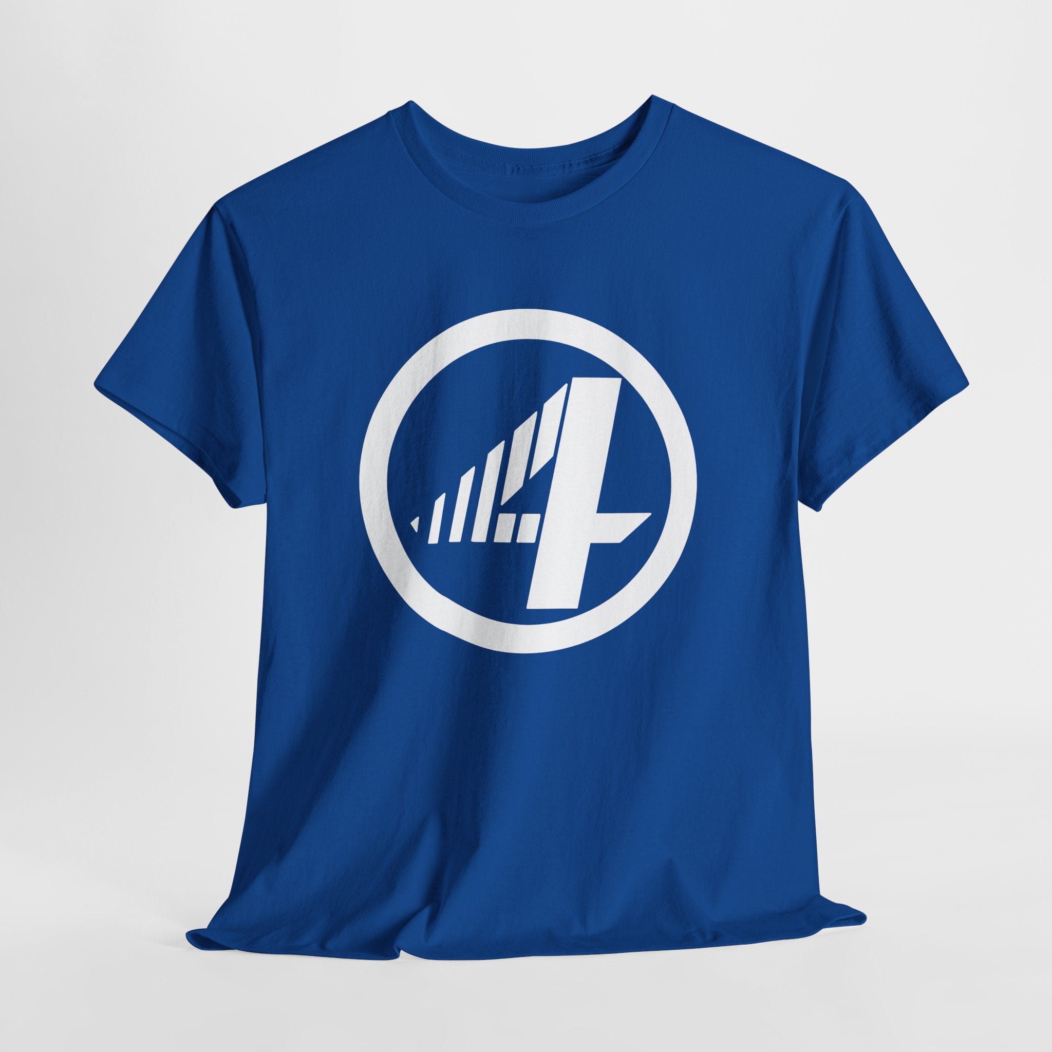 Fantastic Four Retro Logo T-Shirt — Minimalist Vintage Superhero Tee