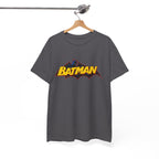 Batman  DC Comics inspired Logo T‑Shirt — Retro Yellow & Red Batman Emblem Tee