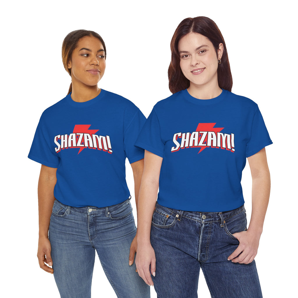 Shazam! Lightning Logo T-Shirt — Retro Comic Superhero Tee