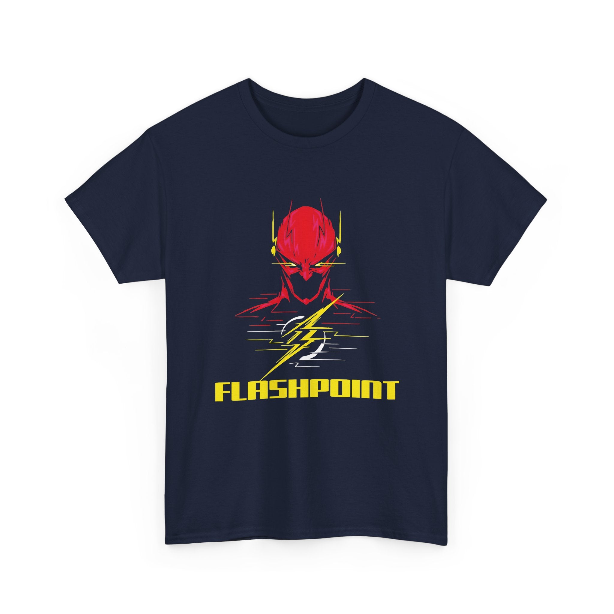 Flashpoint DC Flash Unisex T-shirt - Barry Allen Speed Force Graphic Tee - Dark Superhero Streetwear