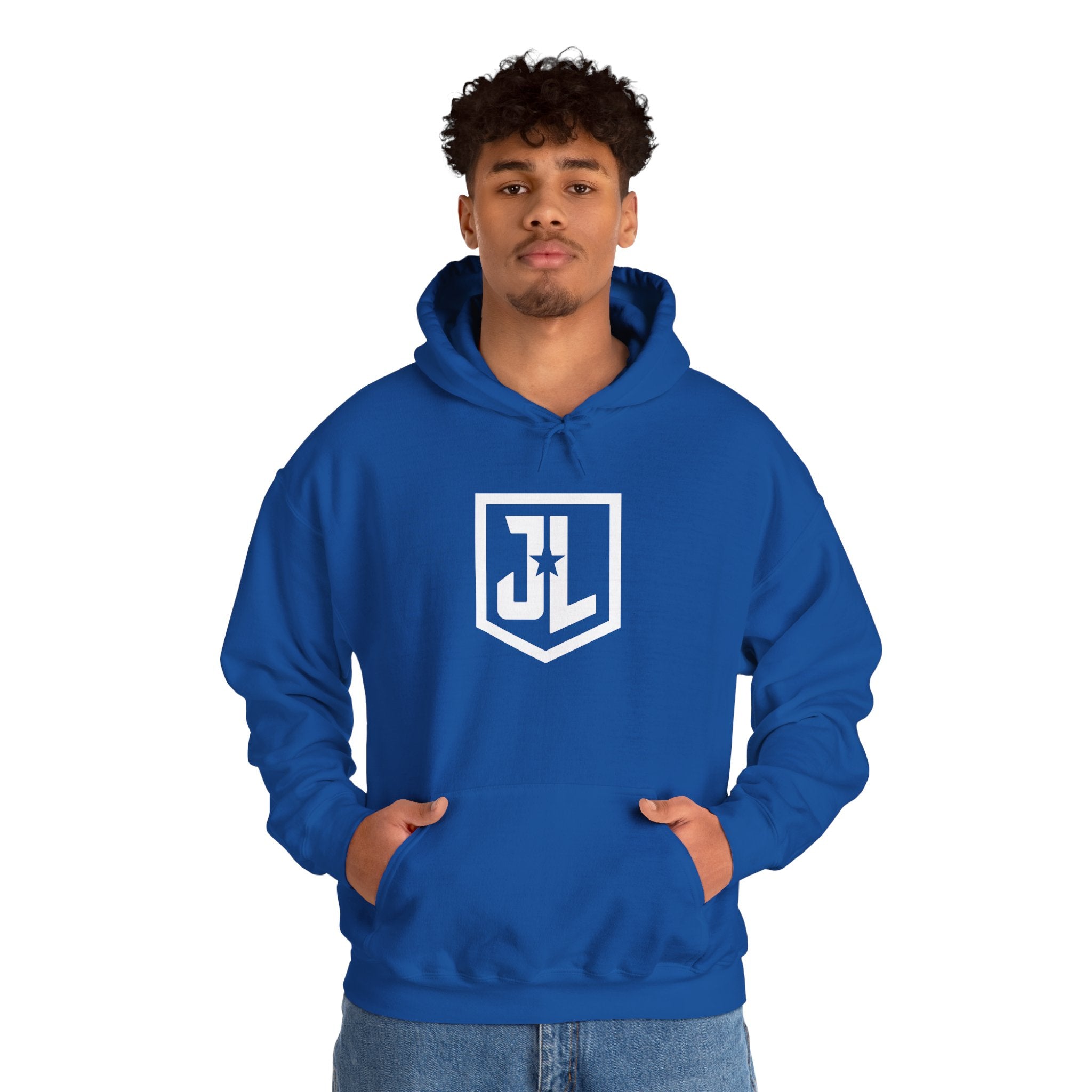 Justice League Shield Logo Hoodie — Minimalist DC Justice League 2017 Sweatshirt