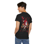 Harlequin Heart Tee — Joker-Inspired Playing Card Graphic T-Shirt