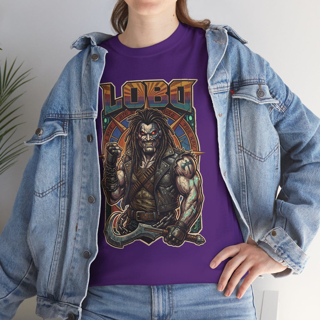 Lobo Warrior Graphic Tee – Jason Momoa’s DCU Czarnian Bounty Hunter T‑Shirt