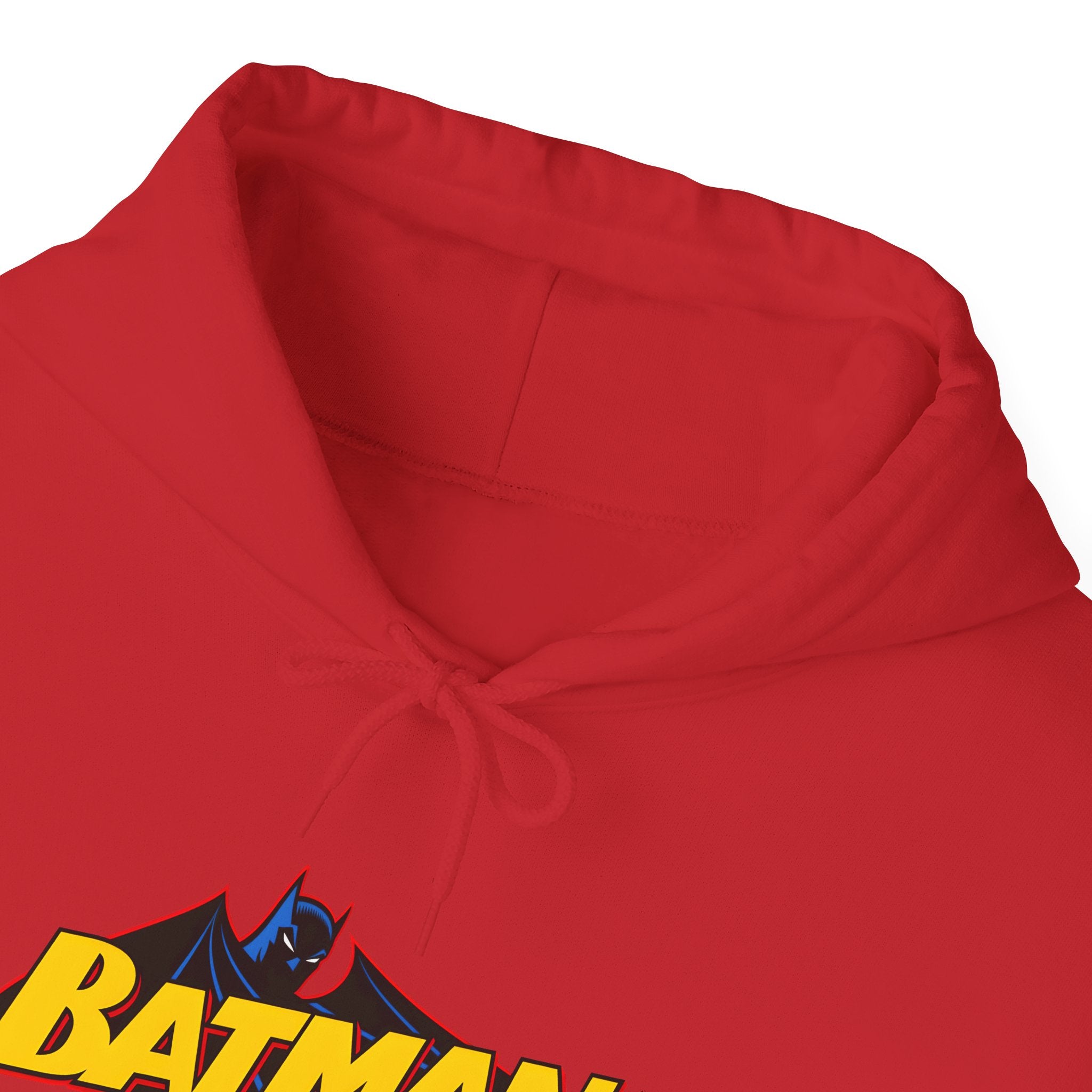 Batman DC Comics Inspired Logo Hoodie — Retro Bold Graphic Batman Sweatshirt