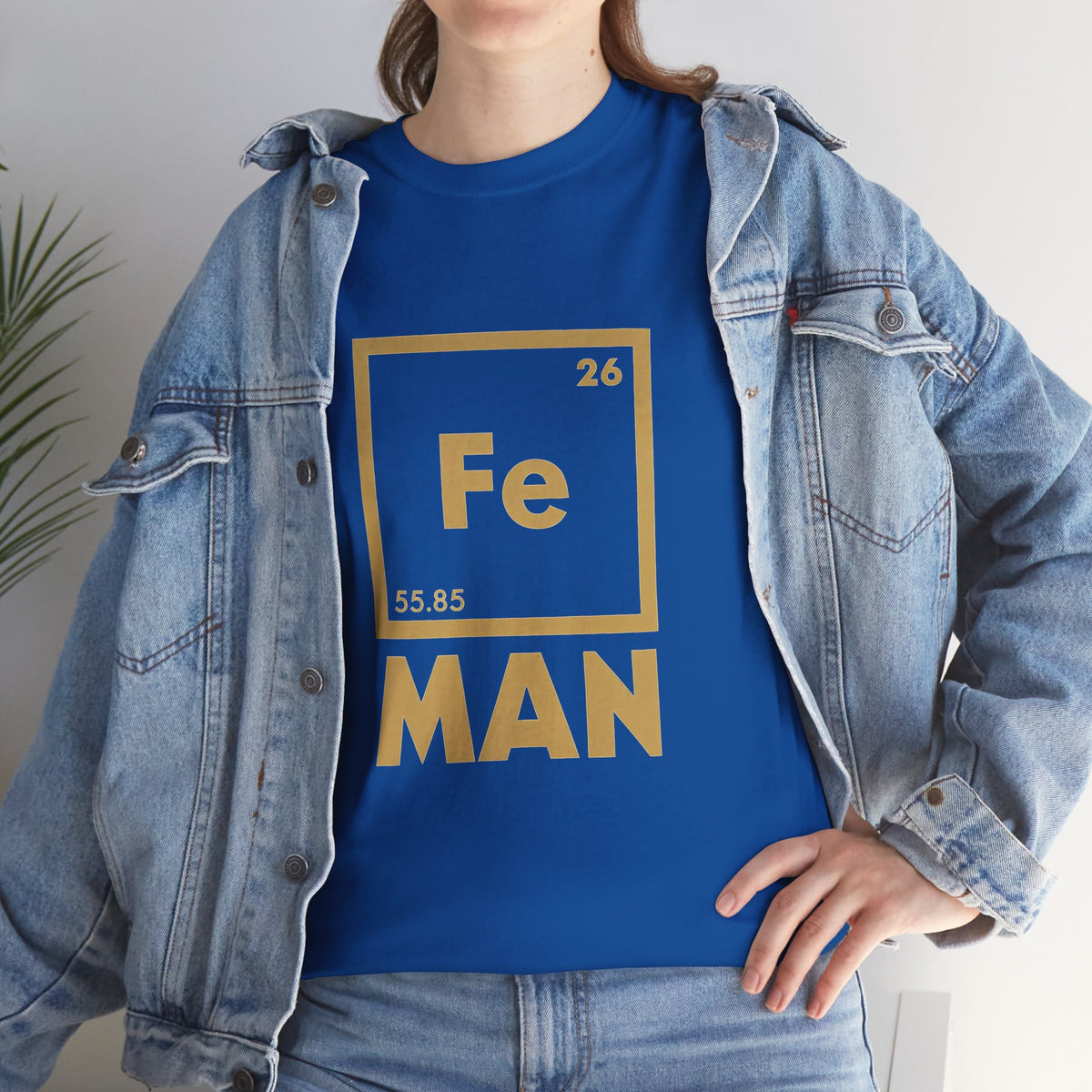 Fe Man The Periodic Avenger T-Shirt — Iron Man Nerds T-Shirt