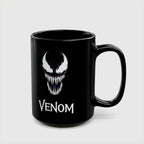 Eddie Brock Venom Symbiote Scream Black Coffee Mug - Drkheroz