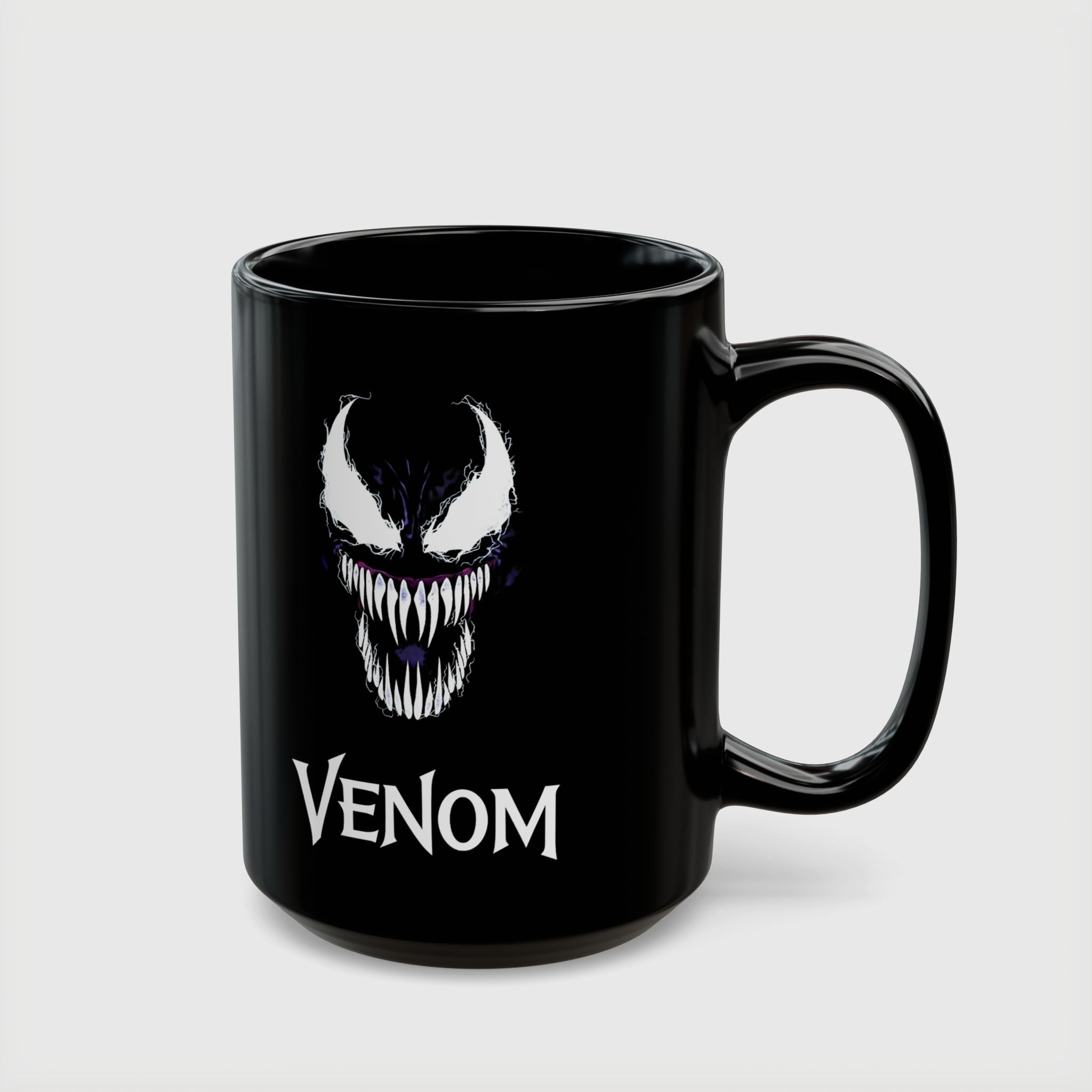 Eddie Brock Venom Symbiote Scream Black Coffee Mug - Drkheroz