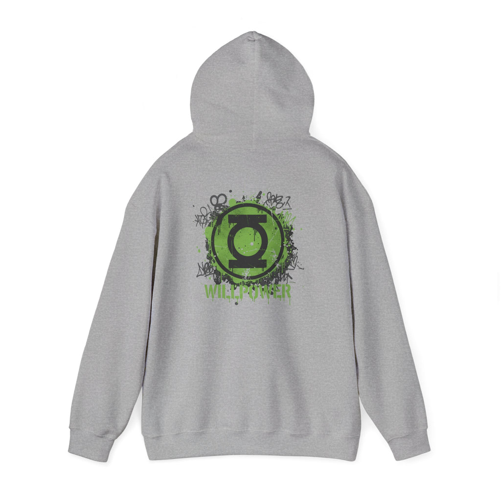 Green Lantern "Willpower" Hoodie — Comic Superhero Hooded Sweatshirt