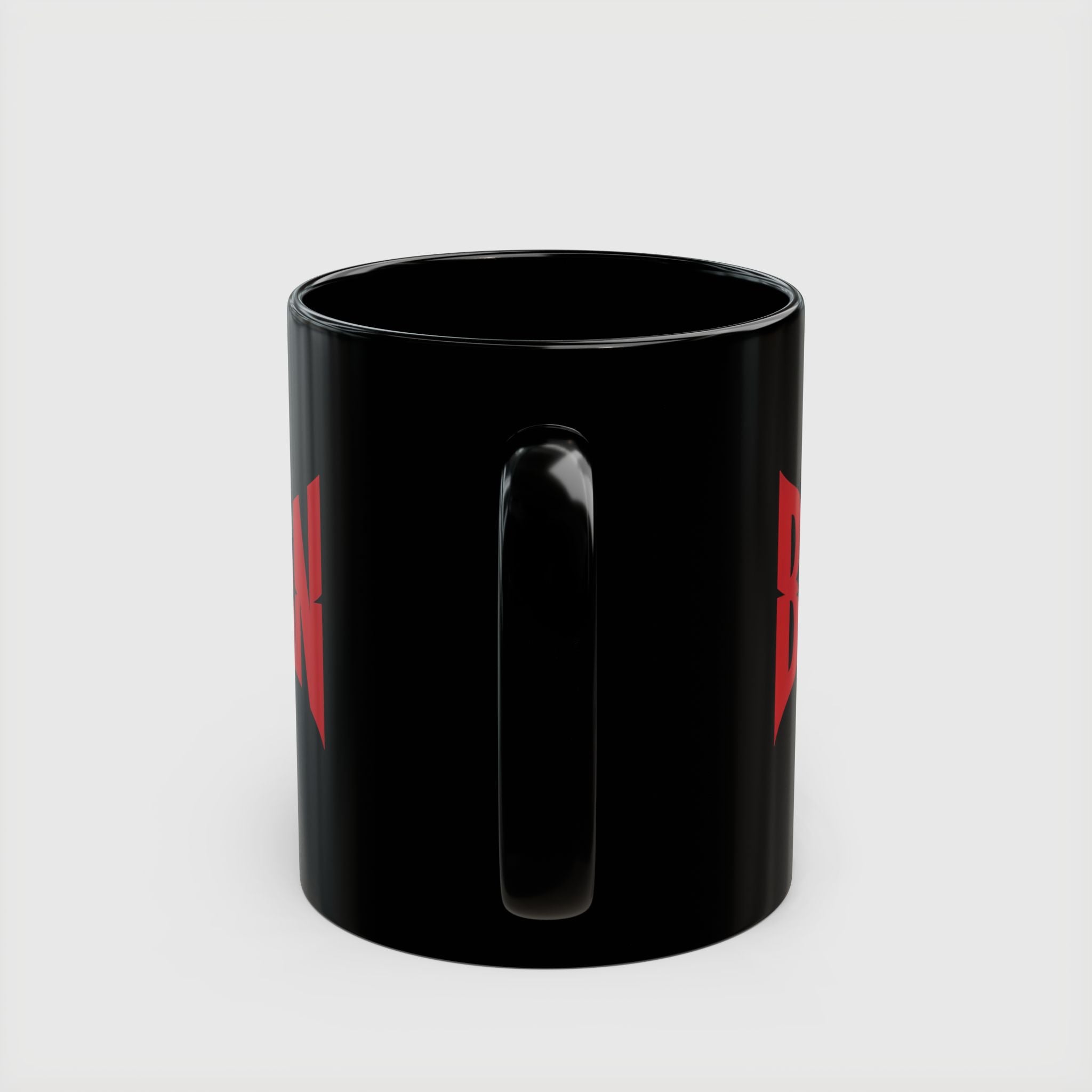Batman Movie 2022 Red Logo Black Mug — 11oz & 15oz Ceramic Coffee Cup