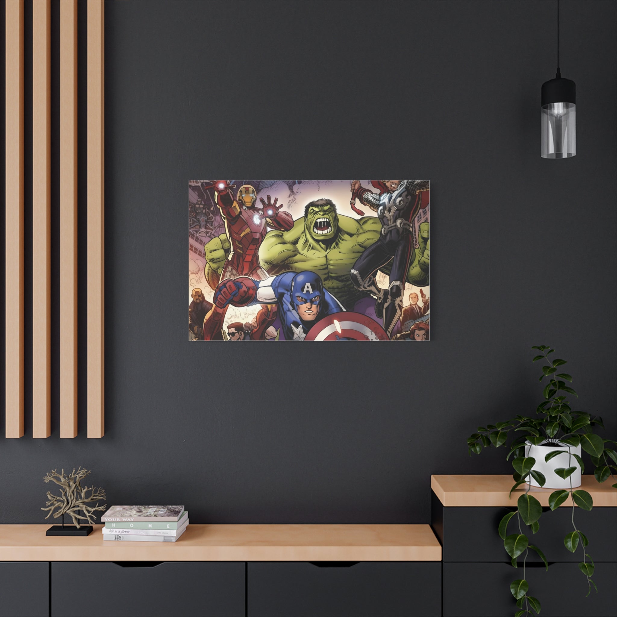 Superhero Canvas Art - Avengers Wall Decor