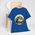 Funny Chubby Bat Hero T‑Shirt — Cute Fat Batman Parody Tee