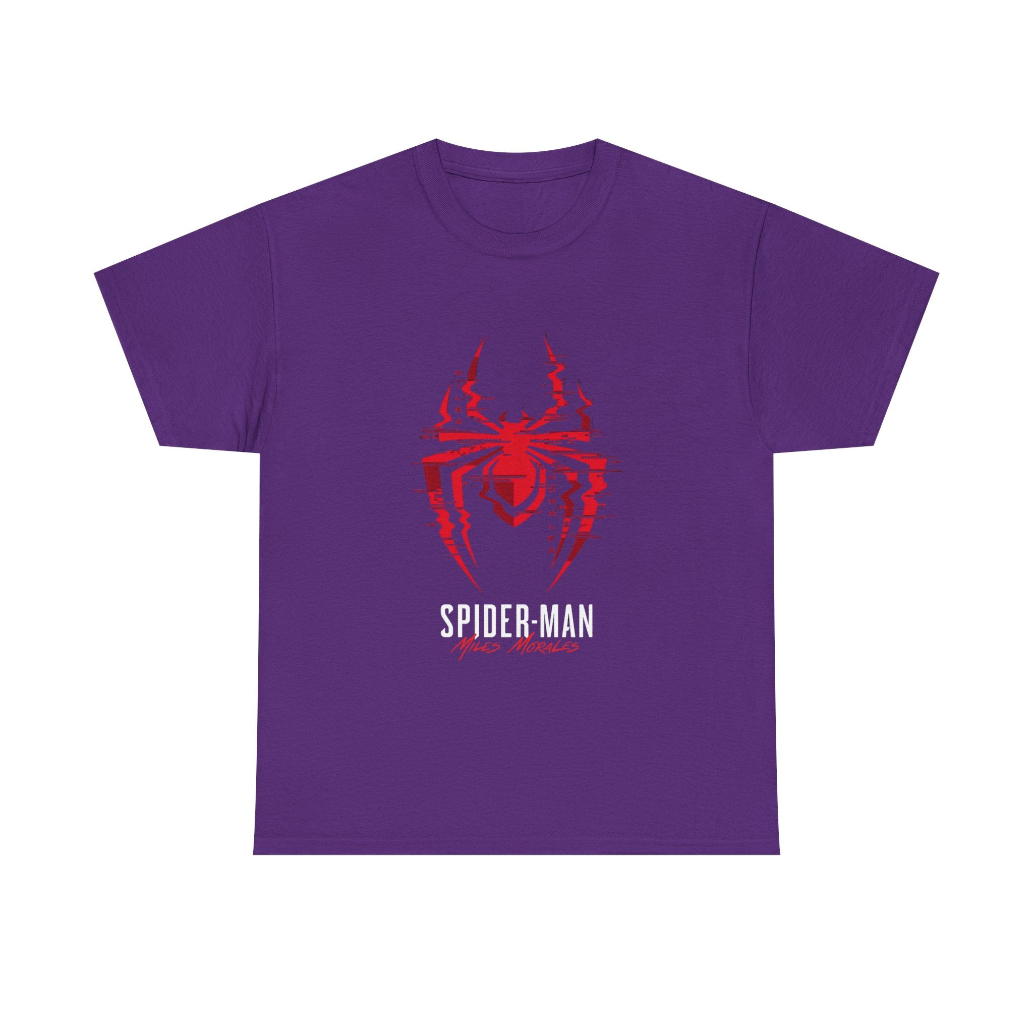 Marvel Spider-Man Miles Morales Glitch T-Shirt – Gamer Style Streetwear Tee