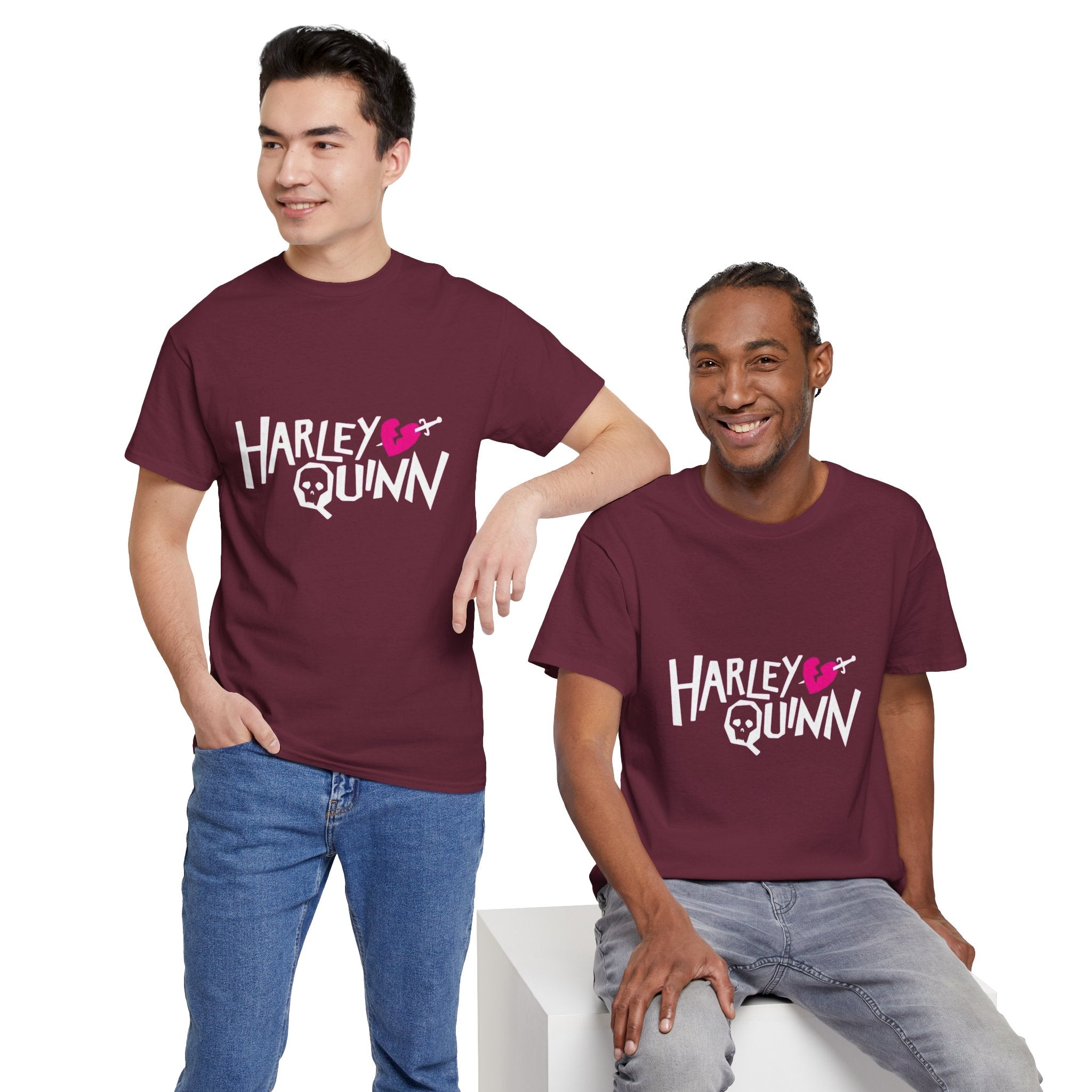 Harley Quinn Skull Heart Shirt – DC Comics Villain Graphic Tee