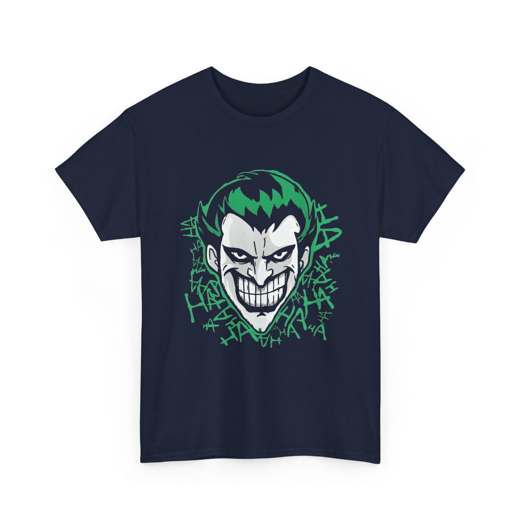 Joker Smile Graphic T-Shirt – Dark Villain Green Grin Unisex Tee