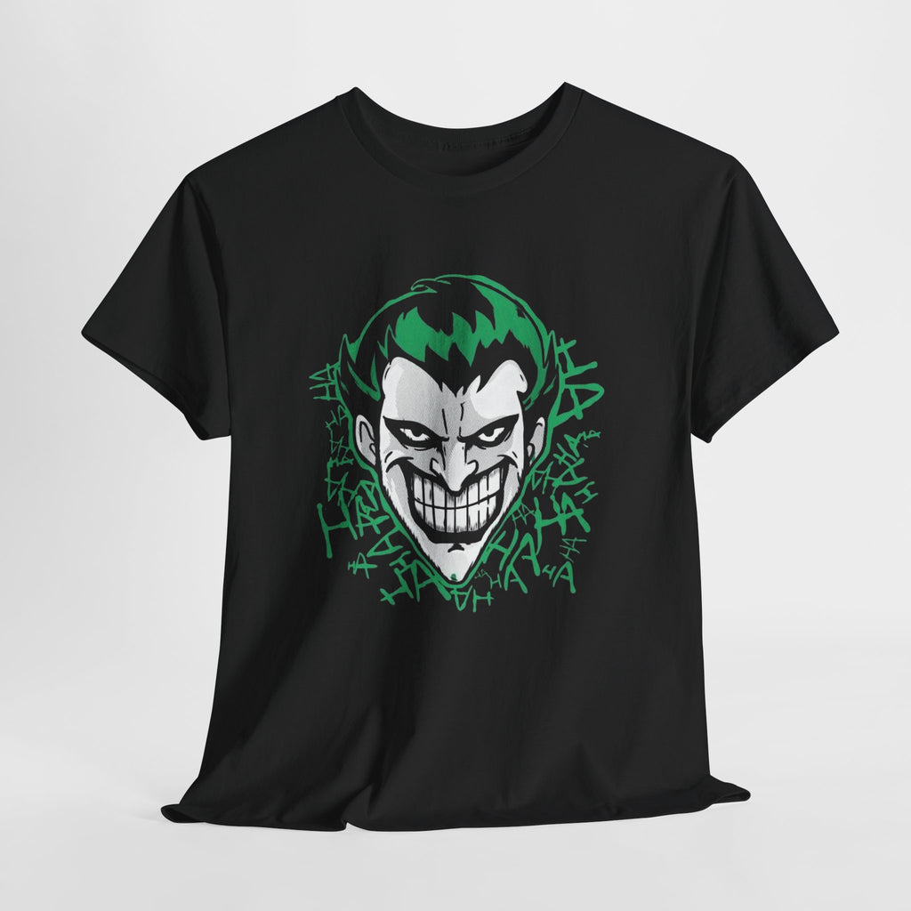 Joker Smile Graphic T-Shirt – Dark Villain Green Grin Unisex Tee