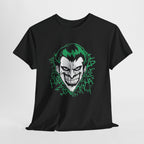 Joker Smile Graphic T-Shirt – Dark Villain Green Grin Unisex Tee