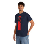 Marvel Miles Morales Spider-Man T-Shirt – Red Vertical Stripe Design | Premium Superhero Tee for Fans