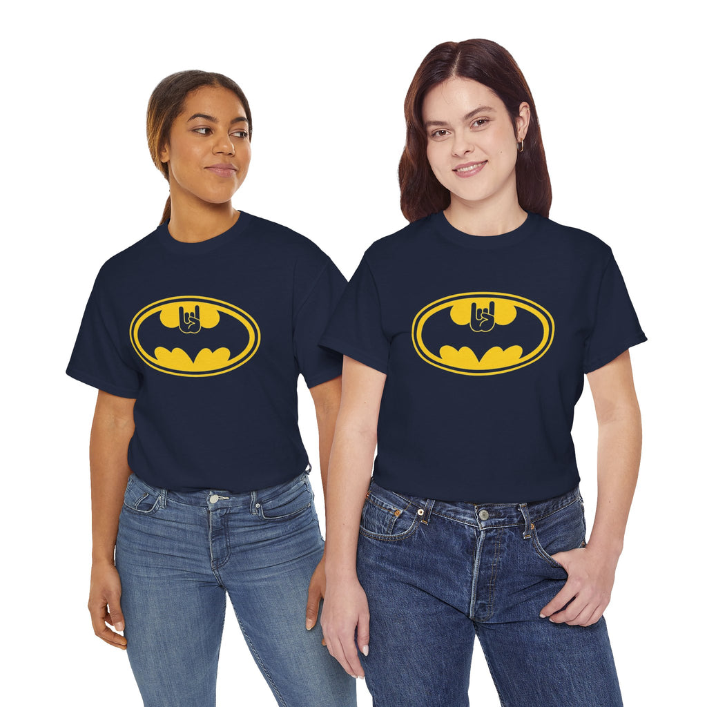Batman Classic Rock And Roll Logo Unisex Premium T-Shirt